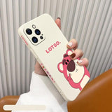 Rectangle Astronaut Pattern Liquid Silicone Case For iPhone 12 11