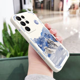 Mountain Sunrise Scenery Liquid Silicone Case For Samsung Galaxy S23 S22 S21 series