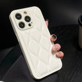 Luxury Down Jacket Camera Protect Shockproof Soft Case For iPhone 15 14 13 12 series