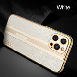 Luxury Designed Shockproof Genuine Leather Case For Apple iPhone 12 Pro Max Mini
