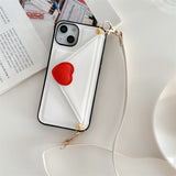 Crossbody Envelope Card Slot Wallet Leather Phone Case For iPhone 13 12 11 Series