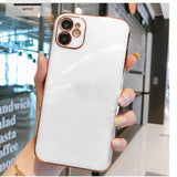 Luxury Square Frame Plating Case For iPhone 12 Pro Max
