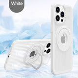 Heat Dissipation Cooling Magnetic Wireless Charging Case With Stand Holder For iPhone 14 13 12 series