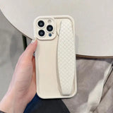 Luxury Leather Wrist Strap Stand Holder Shockproof Case For iPhone 15 14 13 12 series