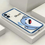 Cartoon Cute Shark Tiger Case for iPhone 13 12 11 Pro Max Mini