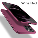 Soft TPU Ultra Thin Micro Matte Phone Back Cover Case For iPhone 12 Series