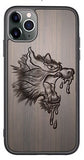 3D Relief Embossed Sandalwood Case for iPhone 13 12 Series