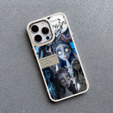 Spooky Zombie Bride Halloween Pattern Shockproof Silicone Case For iPhone 15 14 13 12 series