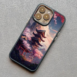Japanese Aesthetic Mount Fuji Nature Landscape Silicone Soft TPU Case For iPhone 15 14 13 series