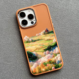 Flower Field Cloud Scenery Shockproof Silicone Case For iPhone 14 13 12 series