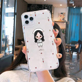 Medicine Doctor Nurse Cartoon Transparent Case for iPhone 12 11 Series