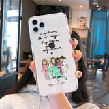 Medicine Doctor Nurse Cartoon Transparent Case for iPhone 12 11 Series