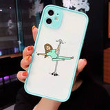 Medicine Doctor Nurse Cartoon Transparent Case for iPhone 12 11 Series