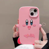 Cute Cool Cartoon Kirby Case For iPhone 14 13 12 series