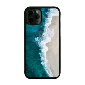 2021 Blue Sea Featured Silicone PC+TPU Phone Case For iPhone 12 11 X Series