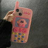 Cute Cool Cartoon Kirby Case For iPhone 14 13 12 series