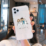 Medicine Doctor Nurse Cartoon Transparent Case for iPhone 12 11 Series