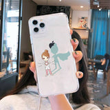 Medicine Doctor Nurse Cartoon Transparent Case for iPhone 12 11 Series