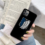 Anime Japanese Attack on Titan Phone Case For iphone 12 11 Series