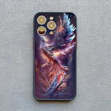 Vintage Dragon Phoenix Shockproof Case For iPhone 15 14 13 Series