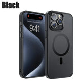 Military Grade Protection Translucent Matte Magnetic Case for iPhone 15 14 series