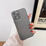Metal Paint Soft Case for iPhone 13 12 11 Series