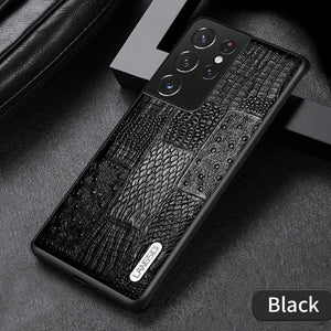 Luxury Leather Shockproof Case for Samsung Galaxy S22 Ultra Plus