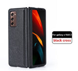 Luxury All inclusive Explosion proof Vintage Leather Case for Samsung Galaxy Z Fold2 5G