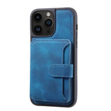 Luxury Leather Card Pocket Wallet Shockproof Case for iPhone 15 14 13 12 series