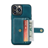 2 in 1 Detachable Card Pocket Luxury Leather Magnetic Case for iPhone 13 12 11 Series