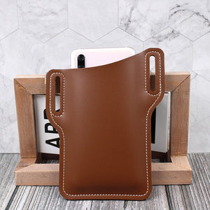 New Upgrade Leather Vintage Mobile Phone Case Pack Waist Bag Belt Clip 3