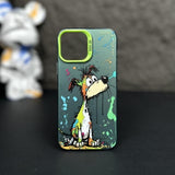 Graffiti Painted Cartoon Animal Soft Silicone Case for iPhone 14 13 12 series