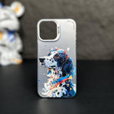 Graffiti Painted Cartoon Animal Soft Silicone Case for iPhone 14 13 12 series