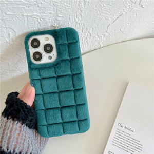 Fashion Soft Fur Plush Case for iPhone 14 13 12 series