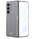 Ultra Thin Hard PC Matte Shockproof Case With Front Glass Film For Samsung Galaxy Z Fold 5