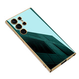 Luxury Solid Color Electroplated Lens Protection Glass Shockprooof Case for Samsung Galaxy S23 S22 Ultra Plus