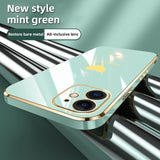 Luxury Plating Soft Sillicone Phone Case For iPhone 12 11 XS Series