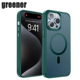 Military Grade Protection Translucent Matte Magnetic Case for iPhone 15 14 series