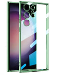 Luxury Plating Transparent Camera Protect Shockproof Case for Samsung Galaxy S23 S22 S21 series