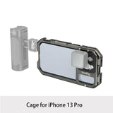 LED Light Handle Tripod Mobile Video Cage for iPhone 13 Pro/ Pro Max