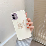 Cute Angel Art Fashion Cupid Plating Hole Soft Silicone Phone Case For iPhone 12 11 Series