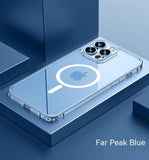 Metal Magnetic Wireless Charging Magsafe Aluminium Alloy Case For iPhone 14 13 12 series