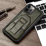 PU Leather Card Pocket Stand Holder Protect Camera Shockproof Case for iPhone 13 12 11 Pro Max