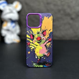 Graffiti Painted Cartoon Animal Soft Silicone Case for iPhone 14 13 12 series