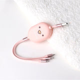 3in1 Cute Candy Data USB Fast Charging Cable For iPhone Android Phone
