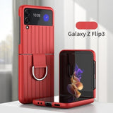 Protective Sleeve with Ring Shockproof Phone Case for Samsung Galaxy Z Flip 3