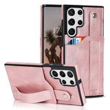 Wristband Leather Wallet Case for Samsung Galaxy S23 S22 S21 series