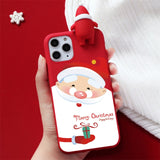 Christmas Doll Deer Cartoon Case For iPhone 13 12 11 Series