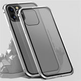 Cooling Metal Frame Bumper Transparent Protective Case for iPhone 12 Pro Max