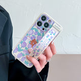 Wrist Strap Flower Case for iPhone 13 12 11 Pro Max